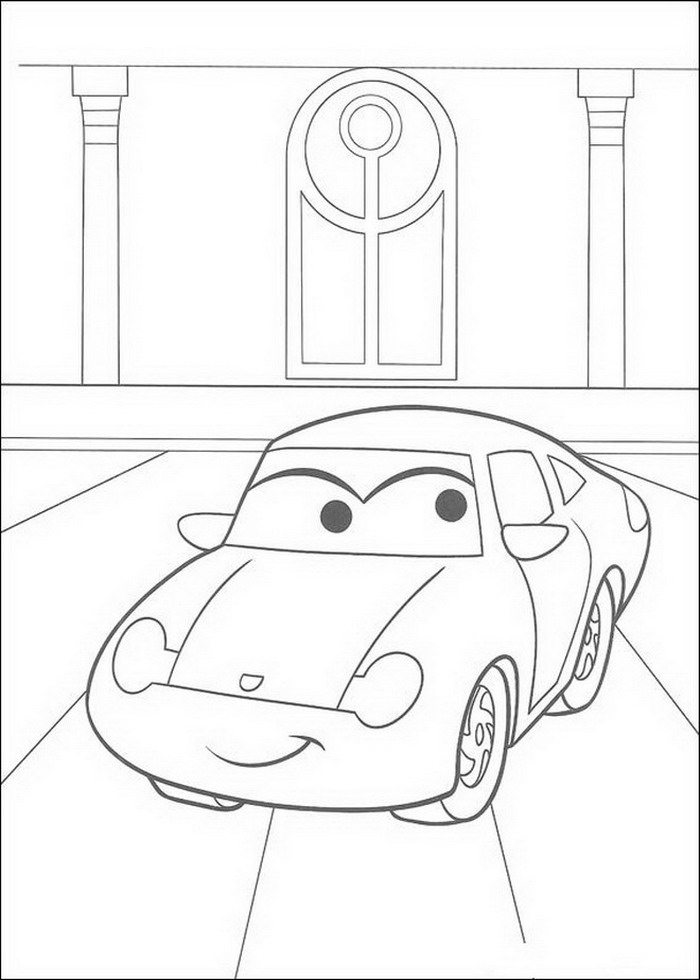 Plansa de colorat cu Cars pixar 75 207